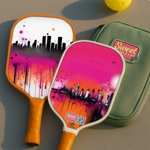 Graffiti Cityscape Carbon Fiber Pickleball Paddle