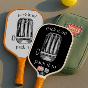 Pack it Up Pack it In - Retro Rap Inspired Carbon Fiber Pickleball Paddle